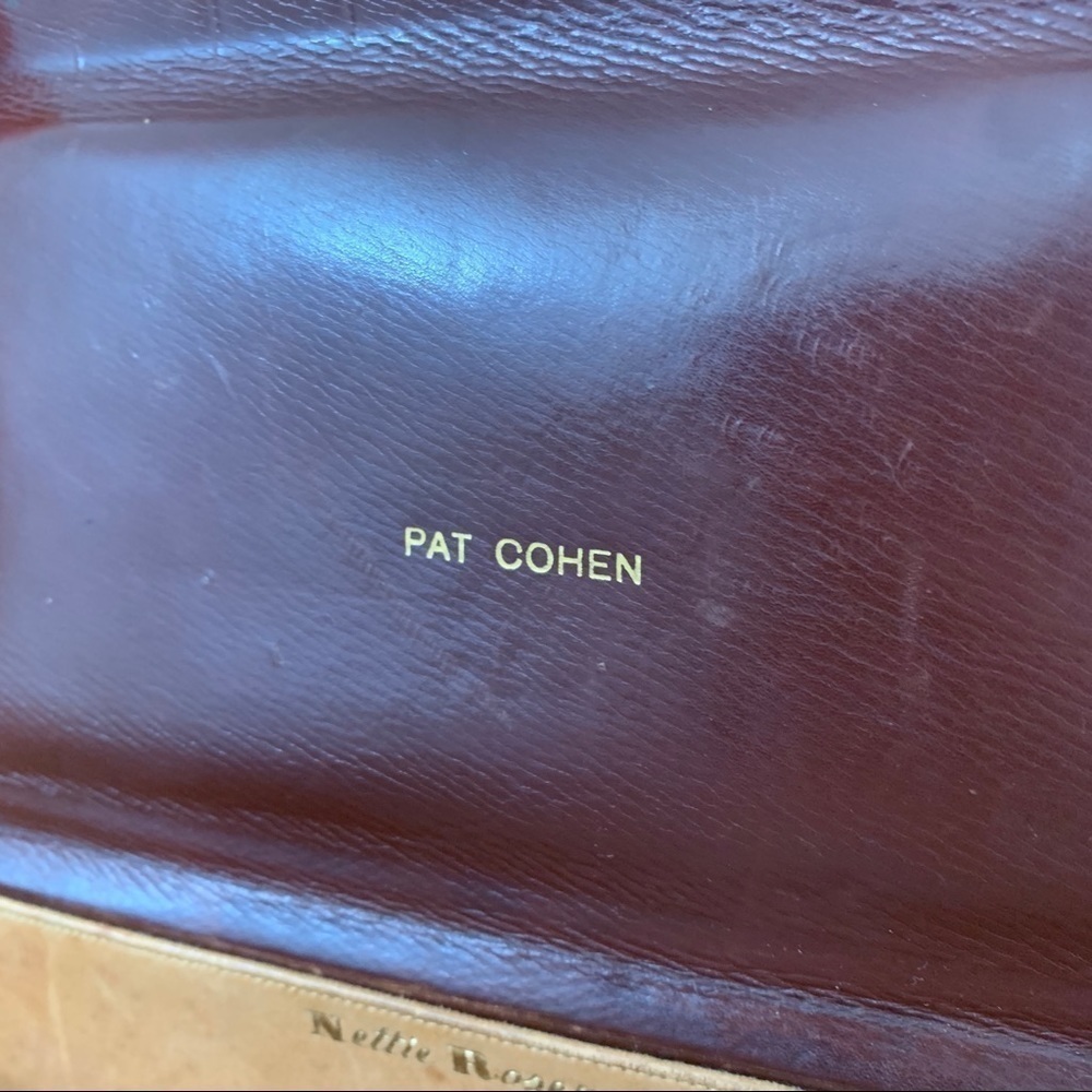Nettie Rosenstein | Crocodile Vintage Structured Box Style Double Top Handle Bag - Picture 10 of 17